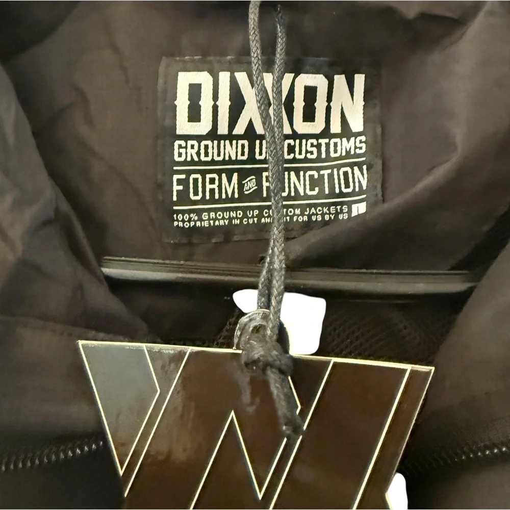 Dixxon Flannel Co Tech Jacket Hooded Windbreaker Black Large NEW 👀 - Picture 3 of 5